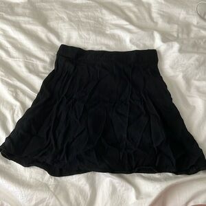 Reformation Flounce Skirt Black